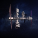 Artist’s conception of the fully assembled Lunar Gateway